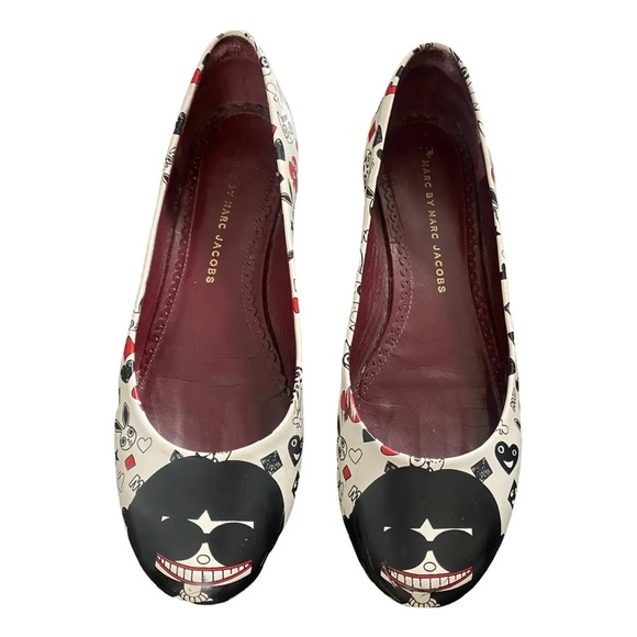 Patent leather flats Marc by Marc Jacobs White size 37 EU - Picture 1 of 10